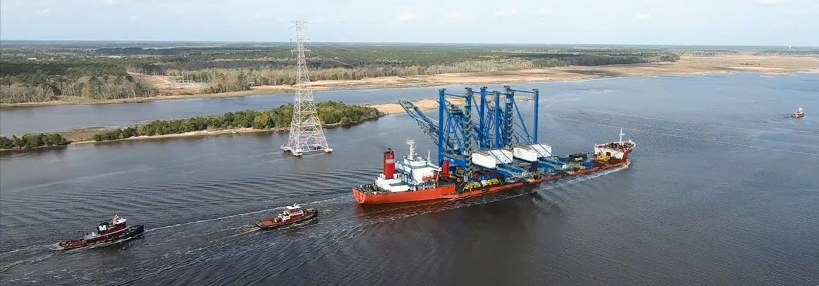 A major freight port representing connected transport and logistics infrastructure